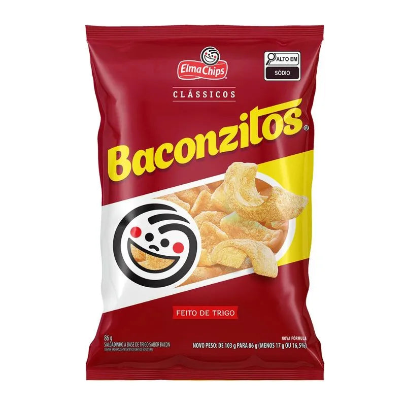 Elma Chips Salgadinho Baconzitos (86g)